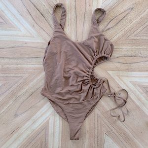 Blue Life Swim Cut Out One Piece Swim